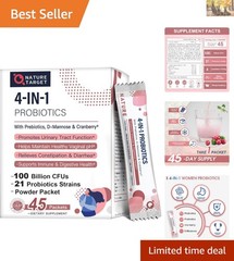 45-Day Women’s Probiotic Powder – D-Mannose & Cranberry for Complete Support