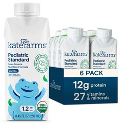 Organic Pediatric 1.2 High Calorie Vanilla Nutrition Shake, 12g Protein, 27 V…