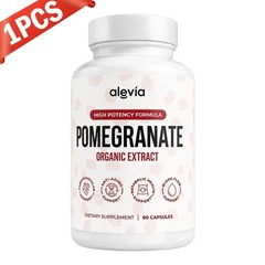 Alevia Pomegranate Capsules 60ct Organic Extract Antioxidant 1-5 pack
