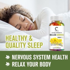 60pcs Mullein for Lungs, Detox and Cleanse Mullein Extract Supplement