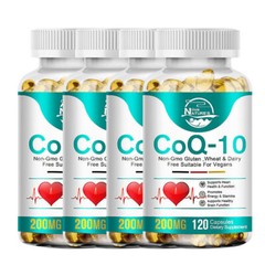 CoQ10 Coenzyme Q-10 Coenzyme 200mg Capsules BIOPERINE Antioxidant Heart Energy
