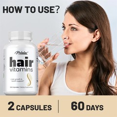 Hair Vitamins 240pcs-Anti-hair Loss & Hair Thinning Vitamins for Visibly Thicker