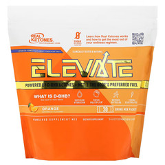 Real Ketones, Elevate, Orange, 30 Drink Mix Packets, Authentic, Exp 09/28