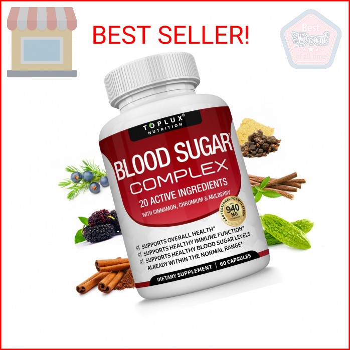 Blood Sugar Complex Supplement – Supports Healthy Blood Sugar Levels Already Wit