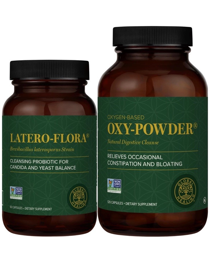 Global Healing Colon Cleanse 6 Day Program: Oxy-Powder & Latero-Flora Probiotic