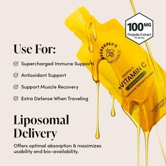 Propolis Liposomal Vitamin C by , 1000mg Vitamin C, Propolis & Organic Honey,…