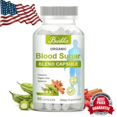 Blood Sugar Blend Capsules Berberine & Cinnamon 20 Herbs Complex 120 Pills