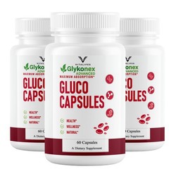 (3 Pack) GlykoNex Pro Daily Wellness Support, GlykoNex Supplement 60 Caps