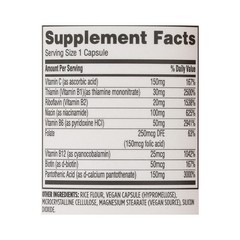 365 by Whole Foods Supplements, Stress B-Complex w/ Vitamin C 60 Vegan Capsules