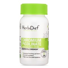 Chromium Picolinate Capsules – 1000 mcg/serving – Carbohydrate, Fat Breakdown