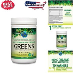 Whole Food Supplement: Whole Earth & Sea Organic Fermented Greens 6.9 Oz