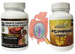 kit parasite cleanse capsules Colon detox digestive health flush colon garlic