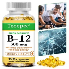Vitamin B12 Nutritional Supplements Maintaining Nervous System 120 Softgels