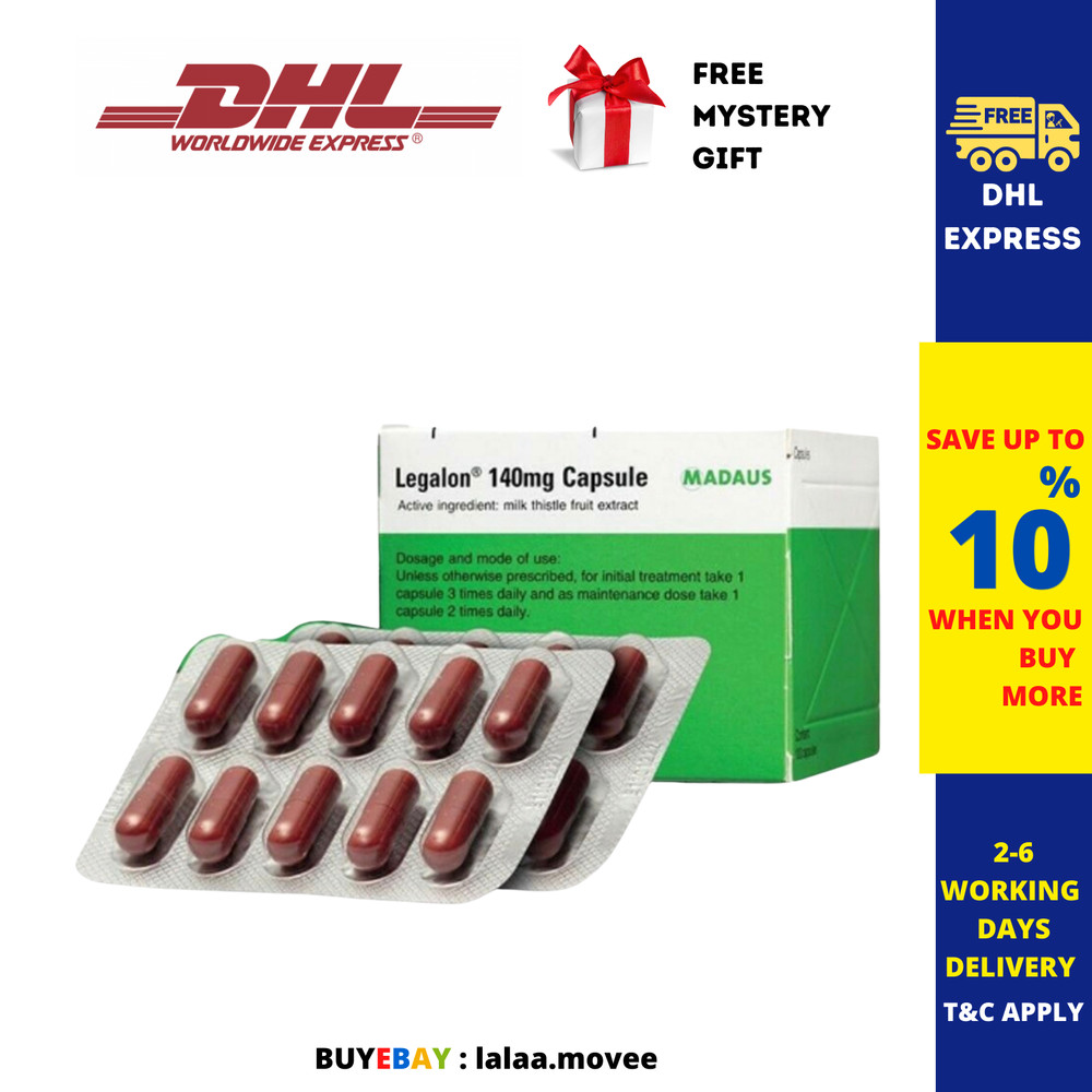 LEGALON 140mg by Madaus Germany Traditionally used for liver 100’s DHL SHIP