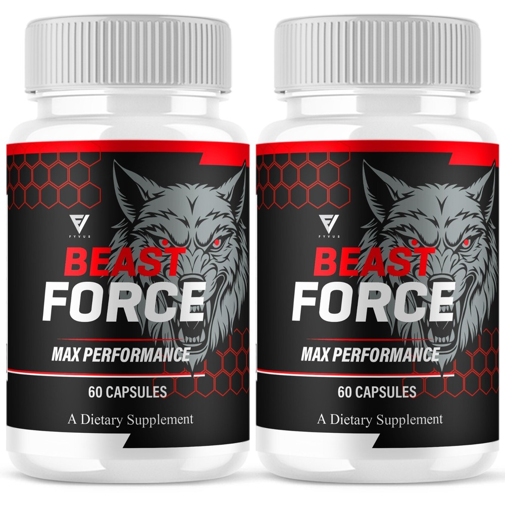 (2 Pack) Beast Force Pills BeastForce Maximum Performance Formula (120 Capsules)
