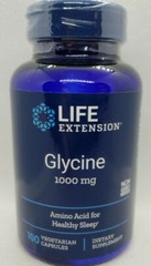 Life Extension Glycine [Amino Acid for Healthy Sleep] 1000 mg, 100 veg capsules