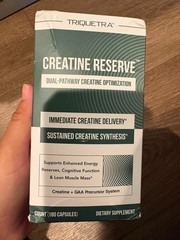 Triquetra Creatine Reserve Dual-Pathway Capsules B12 B9 B6 GAA Monohydrate 180ct