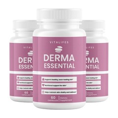(3 Pack) Derma Essential Probiotics Advanced Healthy Skin Support 60 Capsules