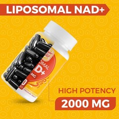 2000 MG NAD Supplement, Liposomal NAD+ with High Absorption, More Efficient T…