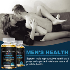 L-Arginine 60 Nitric Oxide,Testosterone Booster,Energy Support Capsules 3000 mg
