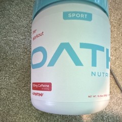 Oath Nutrition Pre-Workout Powder Coco Razz 150mg Caffeine Creatine 10.25oz