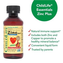 ChildLife Essentials Liquid Zinc Plus for Kids & Toddler – Liquid Supplement …
