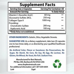 Best Naturals Hyaluronic Acid 100 mg 120 Capsules – Supports Healthy Joints/Skin