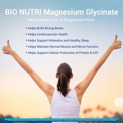 Magnesium Glycinate 500mg 240 Capsules For Sleep Stress Relief Support Bone Lot