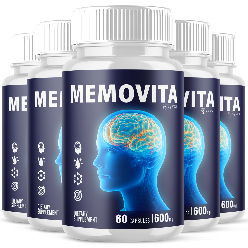 (5 Pack) Memovita Nootropic All Natural Formula Memo Vita Supplement 300 Capsule