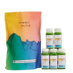 Magic Mind Focus Energy Drink Shots. No Jitters. Green Tea (5 Pack, 2oz)