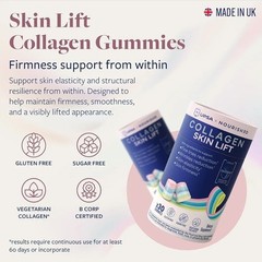 UPSA x Nourished Collagen Skin Lift Gummies Sugar-Free Gluten-Free 30 Count