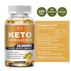 Minch 20000MG Keto BHB Capsules For Fat Burn Weight Loss Detox Keto Diet Pills