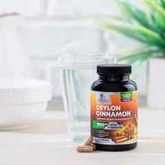 Organic Ceylon Cinnamon Supplement 1800mg – Certified Organic Ceylon Cinnamon