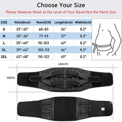 Men Waist Trainer Back Support Belt Weight Loss Body Shaper Corset Yoga Sport