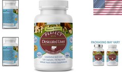 Gluten-Free Beef Liver Capsules – Desiccated, No Chemicals or Fillers, 120 Count
