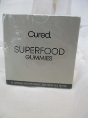 Cured Superfood Gummies, 30ct Shilajit, Sea Moss, Ashwagandha, Black Seed & More