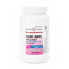 Geri-Care Diphenhydramine HCl Allergy Relief 25 mg Compare to Benadryl 1000 Ct.