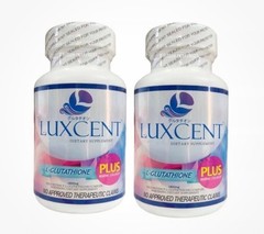 2 Bottles Luxcent Glutathione Plus Capsules
