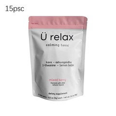 Relax U Calming Tonic Drink Mix , 15 Powder Packets , Soothing Relaxation Flavor