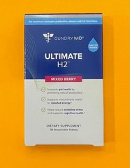 Authentic Gundry MD Ultimate H2 30 Dissolvable Tablets B12 & Mag. Exp Jan 2029
