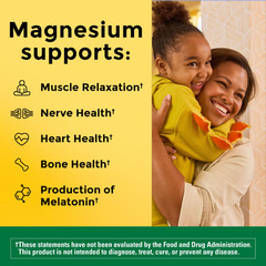 Nature Made Magnesium Citrate 250mg Muscle, Nerve, Bone&Heart Support Supplement