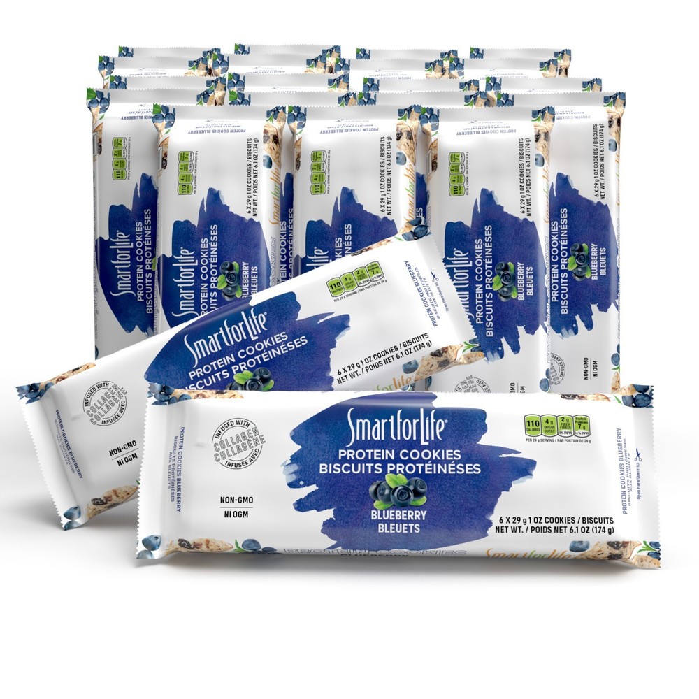 Smart for Life Blueberry Diet Cookies, 3 Week Meal Replacement – Pack of 21
