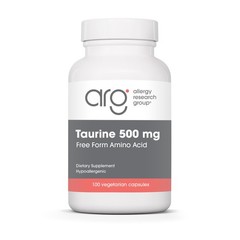 Allergy Research Group Taurine 500mg Supplement Cardiovascular Support, Free…