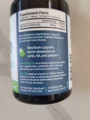 Forest Leaf Riboflavin Vitamin B2 400 mg 90 Vegetable Capsules exp 08/2028