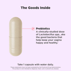 OLLY Happy Hoo-Ha Probiotic Capsules for Women Supports – 25ct