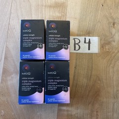 4 MitoQ Triple Magnesium Complex 90caps, Calm Mind,Steady Heart. EXP10/28 4PACK