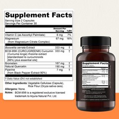 Golden Revive Plus Joint Supplement Turmeric Curcumin Support 60 Capsules
