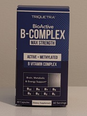 Triquetra B-Complex MAX STRENGTH BioActive Methylated 60 Vitamin Capsules damage