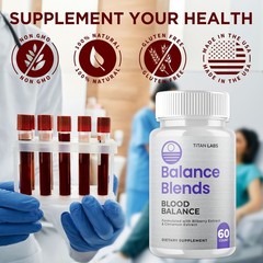 (3 Pack) Balance Blends Advanced Blood Support Supplement BalanceBlends 180 Caps