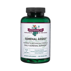 Vitanica, Adrenal Assist, Adrenal Support, Vegan, 180 Capsules
